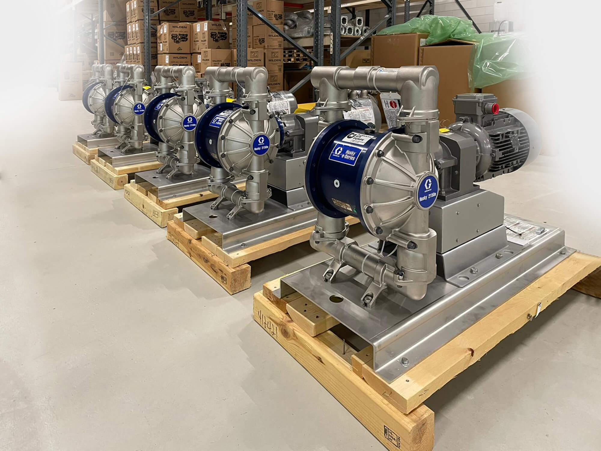 Graco Husky e-Series pompen op voorraad in ons magazijn